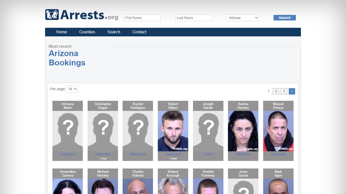 Arizona Arrests and Inmate Search